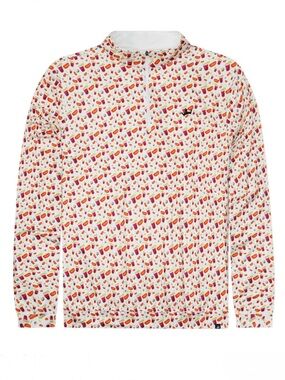 DRAFTKINGS Golf Snack Shack Performance Quarter Zip Pullover Shirt sz M